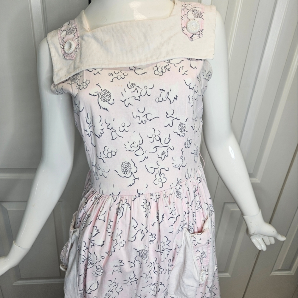 Baby pink 1950s pinup dress VLV